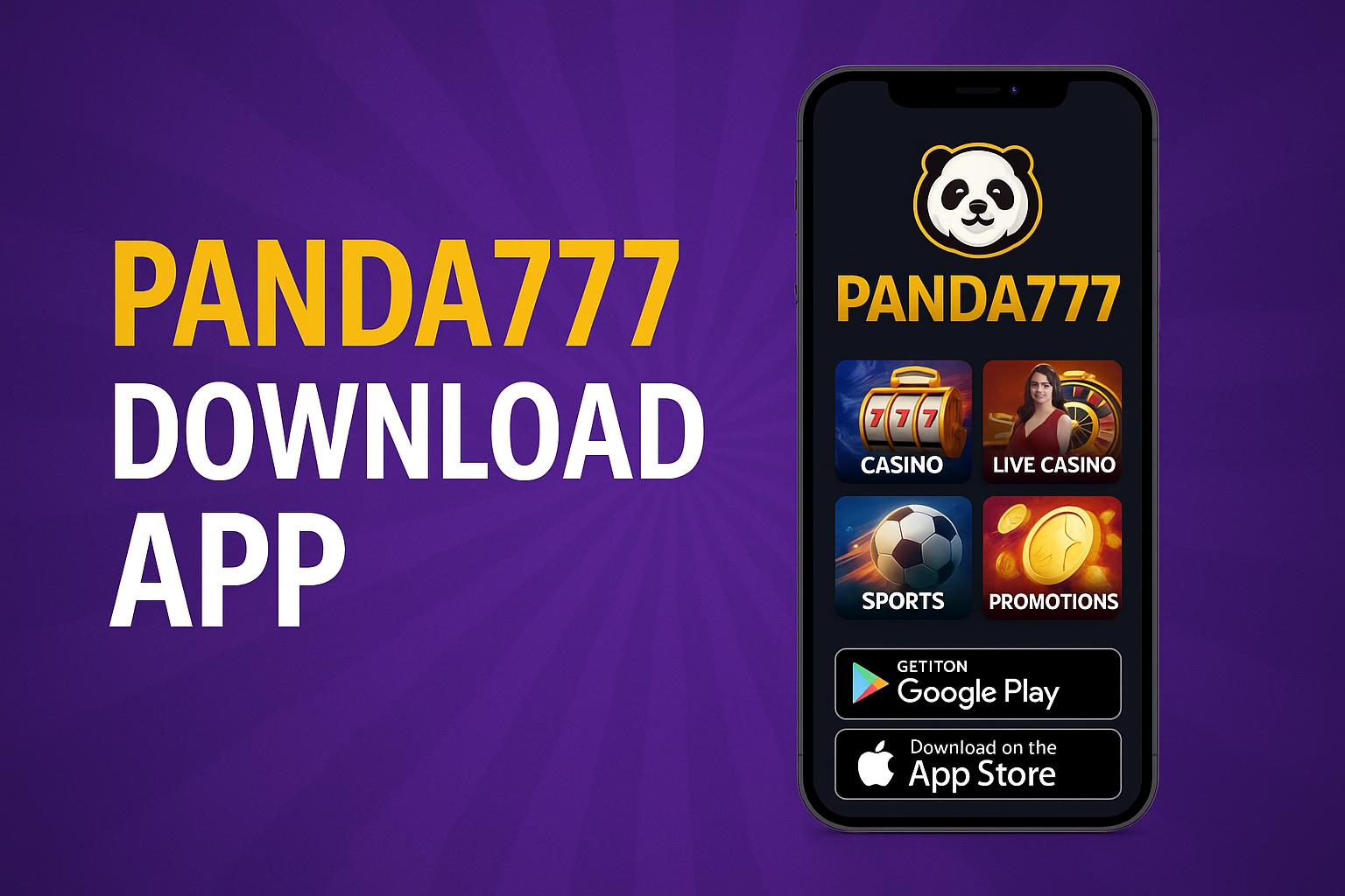 Baixar o PANDA777 Cassino App